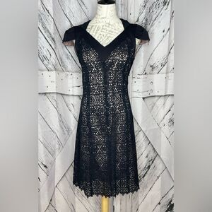 NWT Valentina Shah Black Lace Dress 10